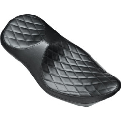 PartzBiz HD LPLK-817SVDM - Le Pera Diamond Stitch Super Villain 2-Up Seat for Harley Touring FLH/T 08-15 | Le Pera