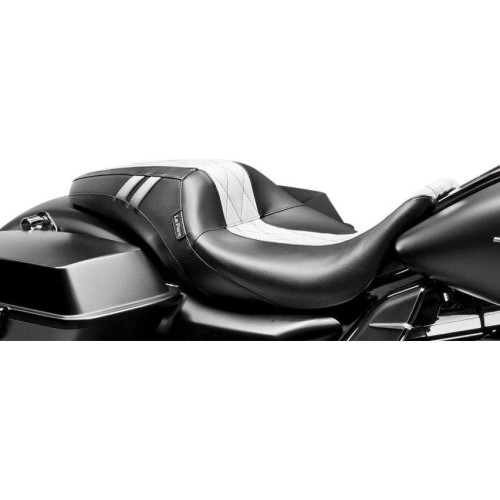 PartzBiz HD: 4410884-Le Pera LK-987GT1 White Double Diamond Outcast GT1 2-Up Seat H-D Touring 08-Up best new bagger dresser seat upgrade replacement PartzBiz HD: 4410884-Le Pera LK-987GT1 White Double Diamond Outcast GT1 2-Up Seat H-D Touring 08-Up best new bagger dresser seat upgrade replacement