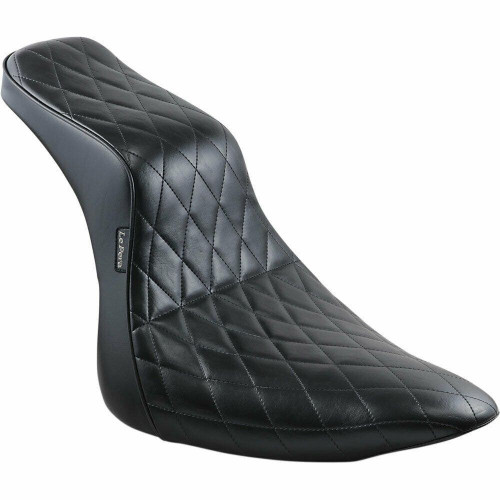 PartzBiz HD: 4410830-Le Pera LY-020DM Black Diamond Stitched Cherokee 2-UP Seat 18-23 Harley Davidson Softail Street Bob Slim FXBB FLSL Custom Classic Upgrade replacement Motorcycle Bike Saddle Passenger 0802-1161 08021161