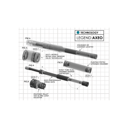 PartzBiz HD DS04140494 - Legend Axeo High Performance Front End Standard Height Fork Suspension 14-15 | 0414-0494