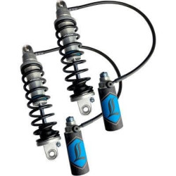PartzBiz HD DS13101929 - Legend Suspension 14” Gold Heavy REVO ARC Remote Reservoir Shocks HD FL 99-08 1310-1929 13101929 electra road street glide king fat bob boy low softail slim deluxe Heritage Harley Davidson FXR Disc Glide Low Rider Sport Grand touring อ่างเก็บน้ำแบบกำหนดเอ PartzBiz HD DS13101929 - Legend Suspension 14” Gold Heavy REVO ARC Remote Reservoir Shocks HD FL 99-08 1310-1929 13101929 electra road street glide king fat bob boy low softail slim deluxe Heritage Harley Davidson FXR Disc Glide Low Rider Sport Grand touring อ่างเก็บน้ำแบบกำหนดเอ