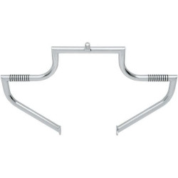 PartzBiz HD DS16240166 - Lindby Front Chrome Linbar แถบป้องกันเครื่องยนต์ทางหลวง Harley FLH/R/T/X 97-18