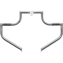 PartzBiz HD DSDS190065 - Lindby ด้านหน้า Chrome Linbar Highway Engine Guard Bar สำหรับ Harley FL Softail 00-14-110-1