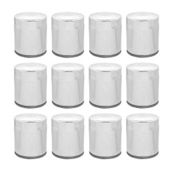 PartzBiz HD 22-250 x 12 - Lot of 12 Chrome 10 Micron Oil Filter Harley Big Twin Cam M8 Repl 63798-99 PartzBiz HD 22-250 x 12 - Lot of 12 Chrome 10 Micron Oil Filter Harley Big Twin Cam M8 Repl 63798-99