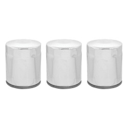 PartzBiz HD 22-250 x 3 - Lot of 3 Chrome 10 Micron Oil Filter Harley Big Twin Cam M8 Repl 63798-99 PartzBiz HD 22-250 x 3 - Lot of 3 Chrome 10 Micron Oil Filter Harley Big Twin Cam M8 Repl 63798-99