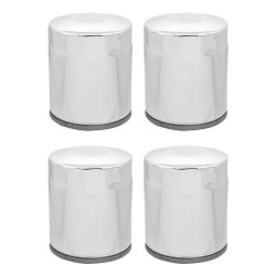 PartzBiz HD 22-250 x 4 - Lot of 4 Chrome 10 Micron Oil Filter Harley Big Twin Cam M8 Repl 63798-99 PartzBiz HD 22-250 x 4 - Lot of 4 Chrome 10 Micron Oil Filter Harley Big Twin Cam M8 Repl 63798-99