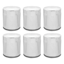 PartzBiz HD 22-250 x 6 - Lot of 6 Chrome 10 Micron Oil Filter Harley Big Twin Cam M8 Repl 63798-99 PartzBiz HD 22-250 x 6 - Lot of 6 Chrome 10 Micron Oil Filter Harley Big Twin Cam M8 Repl 63798-99