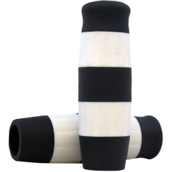 PartzBiz HD DS06301727 - Lowbrow Black & White Flying Monkey 1" Krayton Rubber Grips Harley or Custom | 4080 PartzBiz HD DS06301727 - Lowbrow Black & White Flying Monkey 1" Krayton Rubber Grips Harley or Custom | 4080