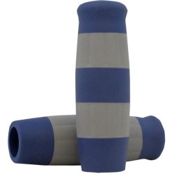 PartzBiz HD DS06301733 - Lowbrow Blue & Gray Flying Monkey 1" Krayton Rubber Grips Harley or Custom | 4086 PartzBiz HD DS06301733 - Lowbrow Blue & Gray Flying Monkey 1" Krayton Rubber Grips Harley or Custom | 4086