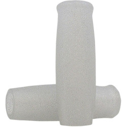 PartzBiz HD DS06301747 - Lowbrow Metalflake Silver Classic 1" Krayton Rubber Grips Harley Metric & Custom | 4100 PartzBiz HD DS06301747 - Lowbrow Metalflake Silver Classic 1" Krayton Rubber Grips Harley Metric & Custom | 4100