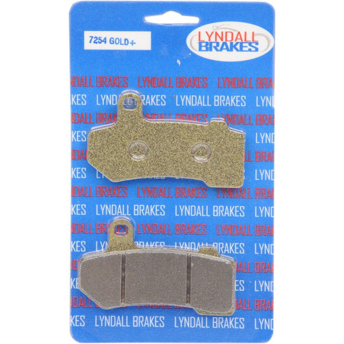 PartzBiz HD: 4410377-Lyndall Racing Front and Rear Gold Brake Pads for Harley '08-Up Touring & V-Rod | 7254-GPLUS PartzBiz HD: 4410377-Lyndall Racing Front and Rear Gold Brake Pads for Harley '08-Up Touring & V-Rod | 7254-GPLUS