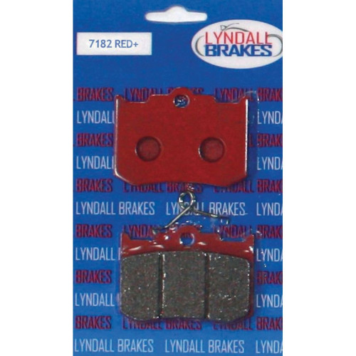 PartzBiz HD: 4410347-Lyndall Racing Red Plus Front and Rear Brake Pads for PM 4 Piston Calipers | PartzBiz HD: 4410347-Lyndall Racing Red Plus Front and Rear Brake Pads for PM 4 Piston Calipers |
