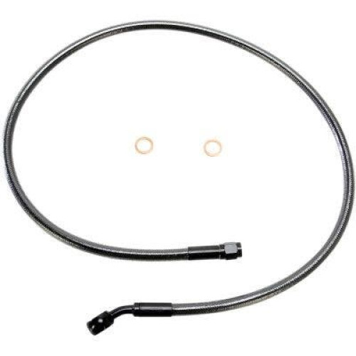 PartzBiz HD: 4410218-Drag Black Vinyl Extended Length Front Brake Line Harley 14-15 W/ABS Plus 12 - 1741-4000 PartzBiz HD: 4410218-Drag Black Vinyl Extended Length Front Brake Line Harley 14-15 W/ABS Plus 12 - 1741-4000