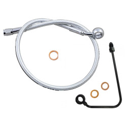 PartzBiz HD DS17416153 & DS17420458 - MAgnum Designer DOT +2" Extended ABS Touring Front Lower Dual Disc Brake Line Kit Sterling Chromite Harley Touring 14-Up PartzBiz HD DS17416153 & DS17420458 - MAgnum Designer DOT +2" Extended ABS Touring Front Lower Dual Disc Brake Line Kit Sterling Chromite Harley Touring 14-Up