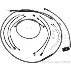 PartzBiz HD DS06620821 - Magnum KARBONFIBR 12-14 Handlebar Control Cable Install Kit Harley Softail 18-Up PartzBiz HD DS06620821 - Magnum KARBONFIBR 12-14 Handlebar Control Cable Install Kit Harley Softail 18-Up