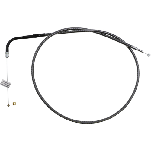 PartzBiz HD: 4409991-Magnum KARBONFIBR 34 3/4" Throttle Cable Smooth 90 Degree Harley Big Twin 84-17 PartzBiz HD: 4409991-Magnum KARBONFIBR 34 3/4" Throttle Cable Smooth 90 Degree Harley Big Twin 84-17