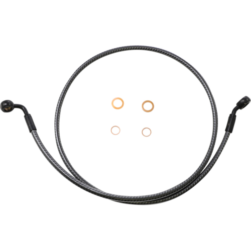 PartzBiz HD: 4409967-Magnum KARBONFIBR 44" EZ-Align Brake Line 35 90 Degree Harley & Custom PartzBiz HD: 4409967-Magnum KARBONFIBR 44" EZ-Align Brake Line 35 90 Degree Harley & Custom