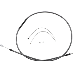 PartzBiz HD DS06522386 - Magnum KARBONFIBR 74 11/16" High-Efficiency Polished Clutch Cable Harley 87-06 PartzBiz HD DS06522386 - Magnum KARBONFIBR 74 11/16" High-Efficiency Polished Clutch Cable Harley 87-06