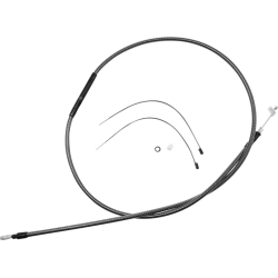PartzBiz HD DS06522389 - Magnum KARBONFIBR 68 11/16" High-Efficiency Polished Clutch Cable Harley 87-06 PartzBiz HD DS06522389 - Magnum KARBONFIBR 68 11/16" High-Efficiency Polished Clutch Cable Harley 87-06