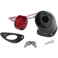PartzBiz HD DS20101080 - Biltwell Mako Tail Light Black For Harley-Davidson Custom Applications | TL-MAK-AL-BK