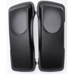 PartzBiz HD EP-SPEAKER-LIDS - Matte Black Unpainted 6X9 Speaker Lids Saddlebag Set Kit Bagger Harley FLH/T 98-13 PartzBiz HD EP-SPEAKER-LIDS - Matte Black Unpainted 6X9 Speaker Lids Saddlebag Set Kit Bagger Harley FLH/T 98-13