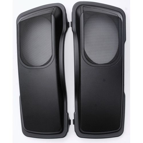 PartzBiz HD: 4409813-Matte Black Unpainted 6X9 Speaker Lids Saddlebag Set Kit Bagger Harley FLH/T 98-13 PartzBiz HD: 4409813-Matte Black Unpainted 6X9 Speaker Lids Saddlebag Set Kit Bagger Harley FLH/T 98-13