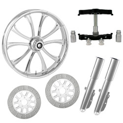 PartzBiz HD MAVERICK-DUAL-CHR-KIT-PCKG - Maverick Chrome 23" Wheel Tire Dual Rotors Raked Triple Trees Lowers & Sliders | MAVERICK-DUAL-CHR-KIT-PCKG PartzBiz HD MAVERICK-DUAL-CHR-KIT-PCKG - Maverick Chrome 23" Wheel Tire Dual Rotors Raked Triple Trees Lowers & Sliders | MAVERICK-DUAL-CHR-KIT-PCKG