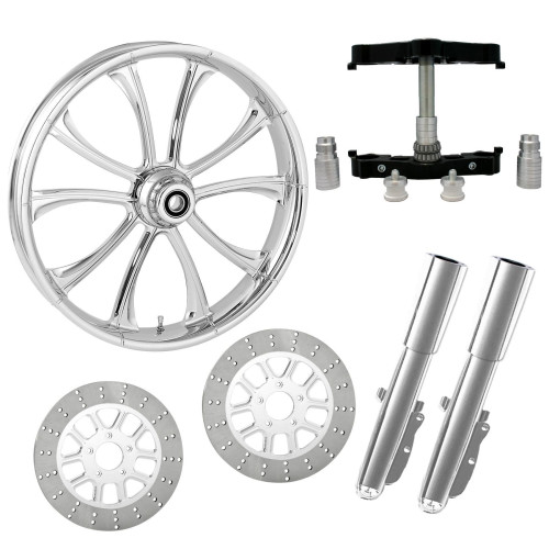 PartzBiz HD: 4409816-Maverick Chrome 23 ” ยางล้อ Dual Rotors Raked Triple Trees Lowers & Sliders | ไม่ฝักใฝ่ฝ่ายใด-DUAL-CHR-KIT-PCKG PartzBiz HD: 4409816-Maverick Chrome 23 ” ยางล้อ Dual Rotors Raked Triple Trees Lowers & Sliders | ไม่ฝักใฝ่ฝ่ายใด-DUAL-CHR-KIT-PCKG