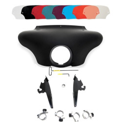 PartzBiz HD DS23300075|DS23200158|& Windshield - Memphis Shades Batwing Fairing Black Trigger Lock Mount Shield XL 883L 11-18 | MEM7081 & MEB2004 PartzBiz HD DS23300075|DS23200158|& Windshield - Memphis Shades Batwing Fairing Black Trigger Lock Mount Shield XL 883L 11-18 | MEM7081 & MEB2004