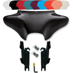PartzBiz HD DS23300017|DS23200091|& Windshield - Memphis Shades Batwing Fairing Kit Black Trigger Lock Mounts Windshield FLST | MEM7011 & MEK1952 PartzBiz HD DS23300017|DS23200091|& Windshield - Memphis Shades Batwing Fairing Kit Black Trigger Lock Mounts Windshield FLST | MEM7011 & MEK1952