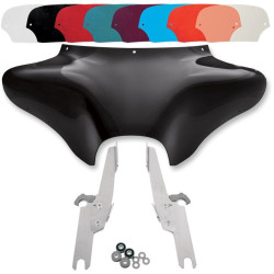 PartzBiz HD DS23300017|DS23200048|& Windshield - Memphis Shades Batwing Fairing Kit Polished Trigger Lock Mounts Windshield FLHR | MEM7011 & MEK1913 PartzBiz HD DS23300017|DS23200048|& Windshield - Memphis Shades Batwing Fairing Kit Polished Trigger Lock Mounts Windshield FLHR | MEM7011 & MEK1913