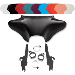 PartzBiz HD DS23300017|DS23200113|& Windshield - Memphis Shades Batwing Fairing Polished Trigger Lock Mount Shield Dyna FLD | MEM7011 & MEK1983 PartzBiz HD DS23300017|DS23200113|& Windshield - Memphis Shades Batwing Fairing Polished Trigger Lock Mount Shield Dyna FLD | MEM7011 & MEK1983