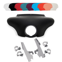 PartzBiz HD DS23300075|DS23200013|& Windshield - Memphis Shades Batwing Fairing Polished Trigger Lock Mount Shield FXST/D/B FXDWG | MEM7081 & MEM8968 PartzBiz HD DS23300075|DS23200013|& Windshield - Memphis Shades Batwing Fairing Polished Trigger Lock Mount Shield FXST/D/B FXDWG | MEM7081 & MEM8968