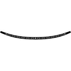 PartzBiz HD DS23500373 - Memphis Shades Black Stainless Steel Windshield Trim Chain Harley Batwing 14-Up PartzBiz HD DS23500373 - Memphis Shades Black Stainless Steel Windshield Trim Chain Harley Batwing 14-Up