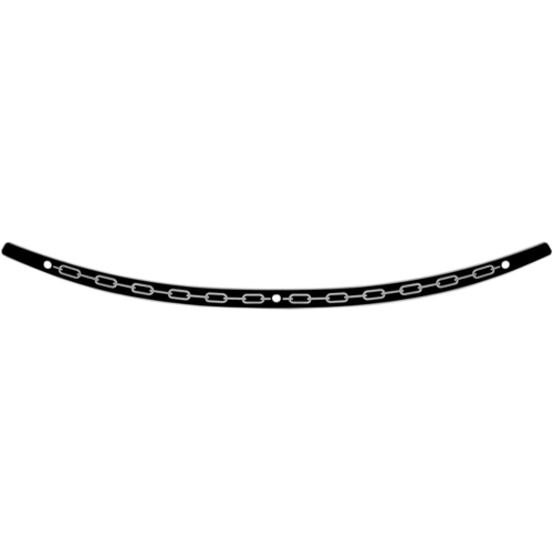 PartzBiz HD: 4409719-Memphis Shades Black Stainless Steel Windshield Trim Chain Harley Batwing 96-13 PartzBiz HD: 4409719-Memphis Shades Black Stainless Steel Windshield Trim Chain Harley Batwing 96-13