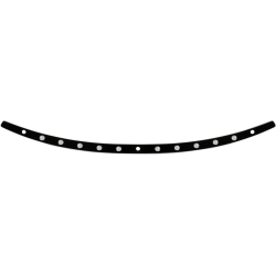PartzBiz HD DS23500360 - Memphis Shades Black Stainless Steel Windshield Trim Dish Harley Batwing 96-13 PartzBiz HD DS23500360 - Memphis Shades Black Stainless Steel Windshield Trim Dish Harley Batwing 96-13