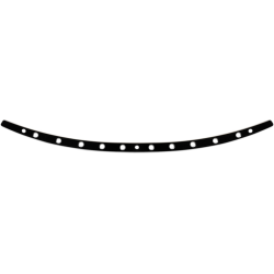 PartzBiz HD DS23500379 - Memphis Shades Black Stainless Steel Windshield Trim Holes Harley Batwing 14-Up PartzBiz HD DS23500379 - Memphis Shades Black Stainless Steel Windshield Trim Holes Harley Batwing 14-Up