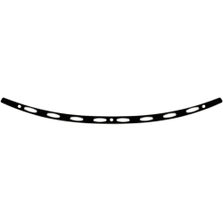 PartzBiz HD DS23500377 - Memphis Shades Black Stainless Steel Windshield Trim Oval Harley Batwing 14-Up PartzBiz HD DS23500377 - Memphis Shades Black Stainless Steel Windshield Trim Oval Harley Batwing 14-Up