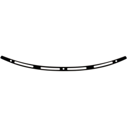 PartzBiz HD DS23500375 - Memphis Shades Black Stainless Steel Windshield Trim Slots Harley Batwing 14-Up PartzBiz HD DS23500375 - Memphis Shades Black Stainless Steel Windshield Trim Slots Harley Batwing 14-Up