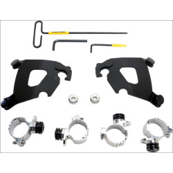 PartzBiz HD DS23200146 - Memphis Shades Black Trigger-Lock Mount Cafe Fairing Harley XL 1200C 11-15 | MEB2007