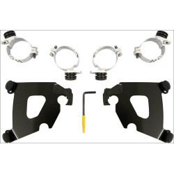 PartzBiz HD DS23200126 - Memphis Shades Polished Trigger-Lock Mount Cafe Fairing Harley Dyna Models | MEB1994 PartzBiz HD DS23200126 - Memphis Shades Polished Trigger-Lock Mount Cafe Fairing Harley Dyna Models | MEB1994