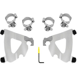 PartzBiz HD DS23200213 - Memphis Shades MEK2038 Polished Road Warrior Fairing Trigger Lock Mount Kit Dyna 2320-0213 23200213 PartzBiz HD DS23200213 - Memphis Shades MEK2038 Polished Road Warrior Fairing Trigger Lock Mount Kit Dyna 2320-0213 23200213