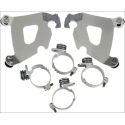 PartzBiz HD DS23200124 - Memphis Shades Polished Trigger-Lock Mount Cafe Fairing Harley Dyna Models | MEK1994 PartzBiz HD DS23200124 - Memphis Shades Polished Trigger-Lock Mount Cafe Fairing Harley Dyna Models | MEK1994