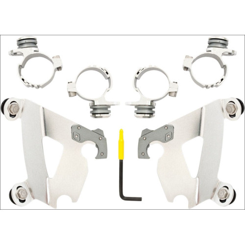 PartzBiz HD: 4409566-Memphis Shades Polished Trigger-Lock Mount Cafe Fairing Harley 883C 1200C 96-10 | MEK1997 PartzBiz HD: 4409566-Memphis Shades Polished Trigger-Lock Mount Cafe Fairing Harley 883C 1200C 96-10 | MEK1997