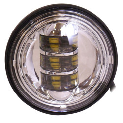 PartzBiz HD MU11006 - V-Factor 11006 Chrome 4.5" White LED Headlight Custom Harley Touring Softail Jeep head light lamp 7 inch round custom chopper bagger bike jeep wrangler TJ LJ JK JL lighting upgrade replacement PartzBiz HD MU11006 - V-Factor 11006 Chrome 4.5" White LED Headlight Custom Harley Touring Softail Jeep head light lamp 7 inch round custom chopper bagger bike jeep wrangler TJ LJ JK JL lighting upgrade replacement