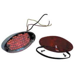 PartzBiz HD MU11223 - Mid USA 11223 V-Factor Rear Cat Eye LED Taillight Brake Light 12V Harley Davidson Custom tail light motorcycle bike chopper lighting replacement upgrade PartzBiz HD MU11223 - Mid USA 11223 V-Factor Rear Cat Eye LED Taillight Brake Light 12V Harley Davidson Custom tail light motorcycle bike chopper lighting replacement upgrade