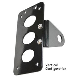 PartzBiz HD MU13129 - Mid USA 13129 V-Factor Chrome Side Mount License Plate Bracket Harley Metric