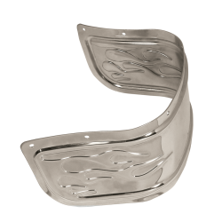 PartzBiz HD MU22945 - Mid USA 22945 V-Factor Flamed Fender Skirt OE 60179-06 Harley FL 80-13