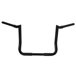 PartzBiz HD MU40142 - Mid USA 40142 Black 16" Jackknife Handlebars 1 1/4" Harley Touring Models 82-Up davidson Softail sportster dyna custom best new upgrade motorcycle bike bars 
