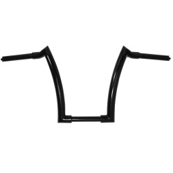 PartzBiz HD MU40144 - Mid USA 40144 Black 12" Jackknife Handlebars 1 1/4" Harley FLS FXD XL 82-Up davidson Softail sportster dyna custom best new upgrade motorcycle bike bars 